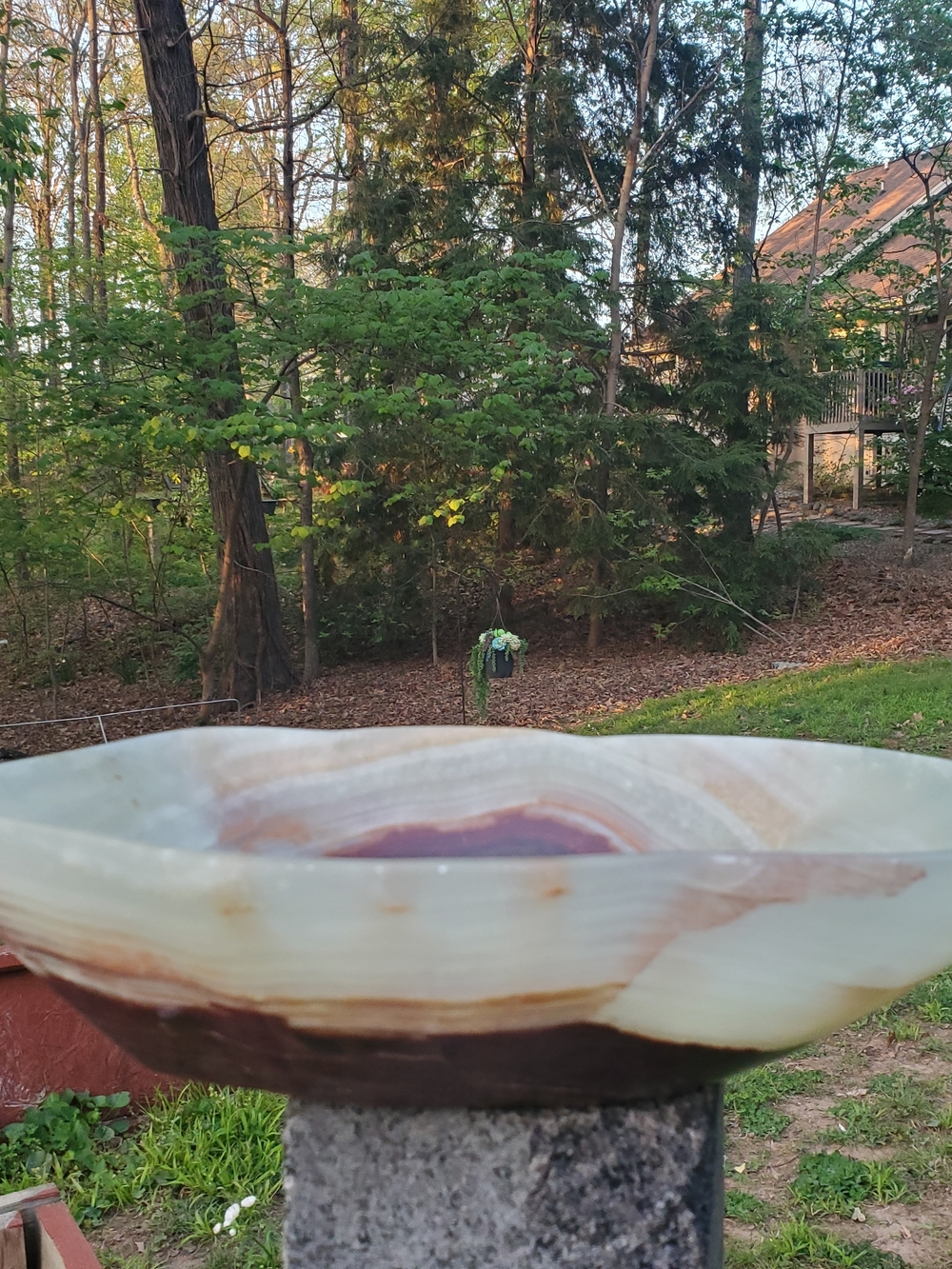 Handcrafted Onyx Polished Decorative Bowl in Cream & Brown Natural Banding - Picture 15 of 16